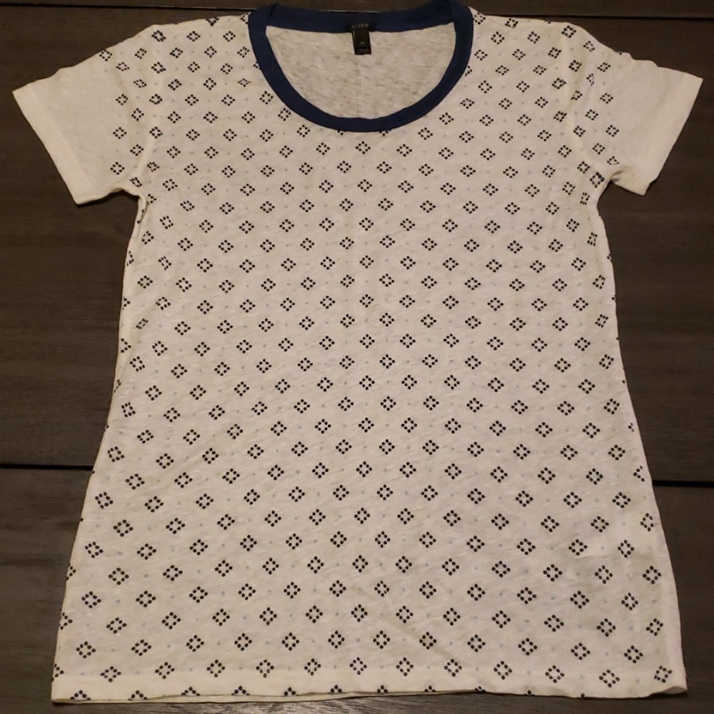 J crew Tshirt 100% linen (NWOT)
